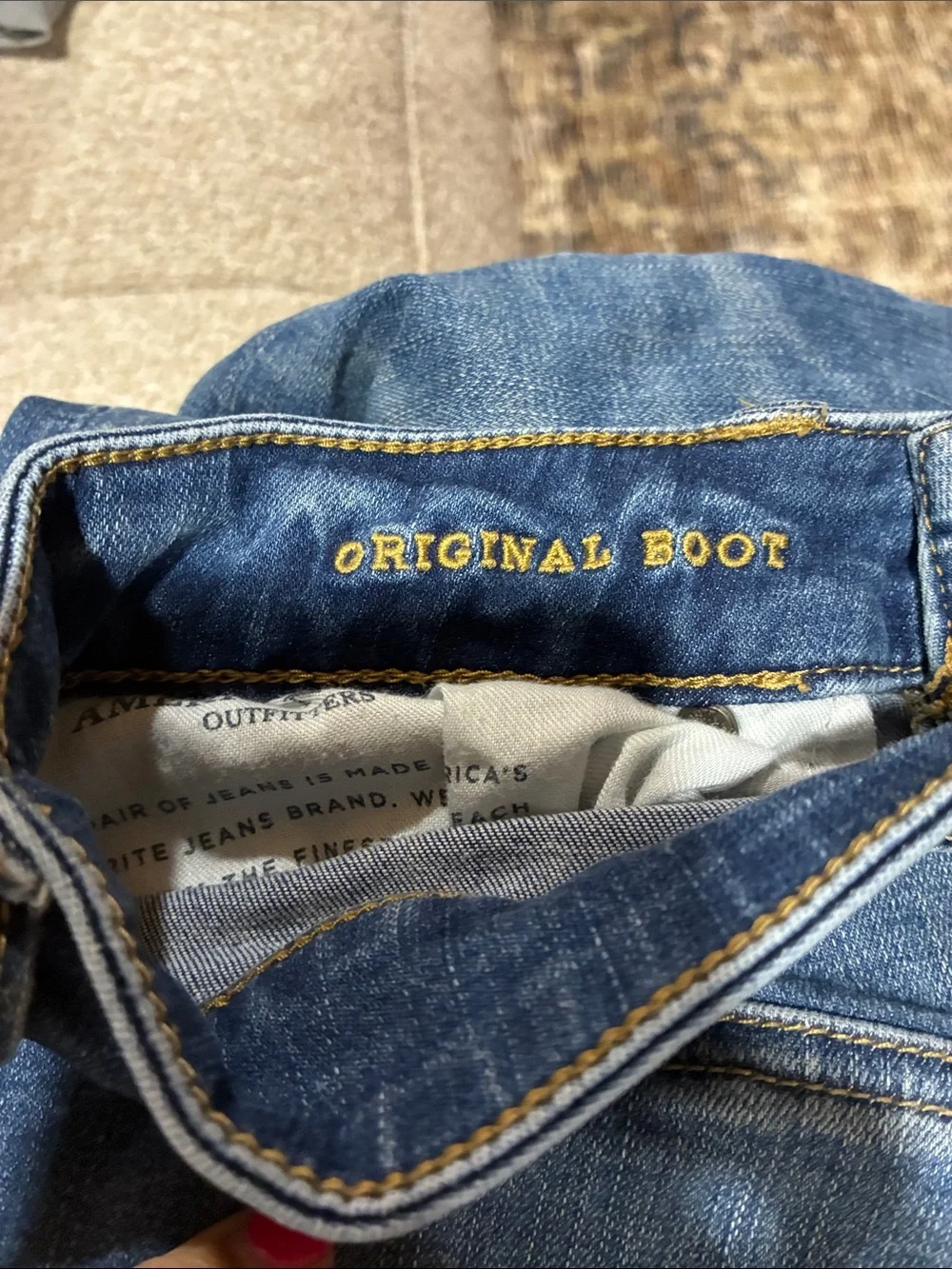 American Eagle Men’s Medium Blue Original Boot Next Level Flex Jeans 32x36